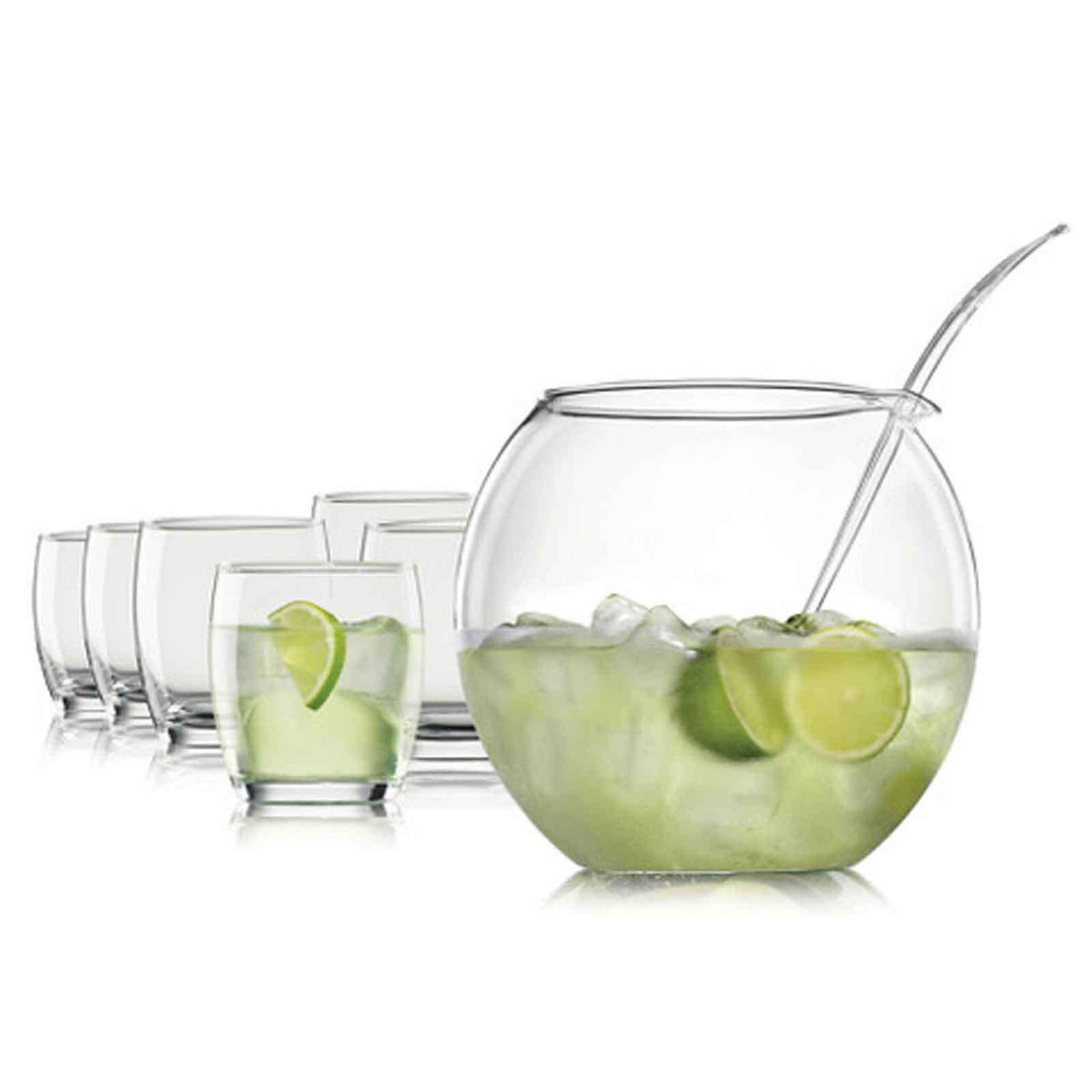 BOWLEGEFÄSS + GLÄSER Libera transparent 8er Set - Transparent, Glas - Bohemia