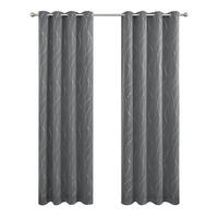VERDUNKELUNGSVORHANG – Grau – 140 cm x 220 cm – 2 Schal - Grau, Textil (132/213cm)