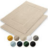 BADEMATTE Vilto 2er-Set, 50/80 cm, Beige - Beige, Textil (80/50cm) - Blumtal