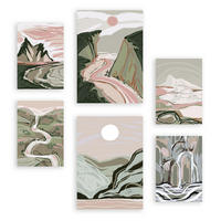 POSTER Set Mit 6 Komplexe Natur 1 A3 & A4 Rahmenlos - Klar, Papier (29/3cm) - Nacnic