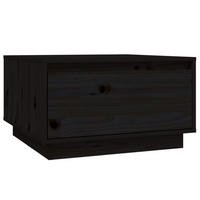 COUCHTISCH Schwarz 55x56x32 cm Massivholz Kiefer - Schwarz, Holz (55/56/32cm) - furnicato