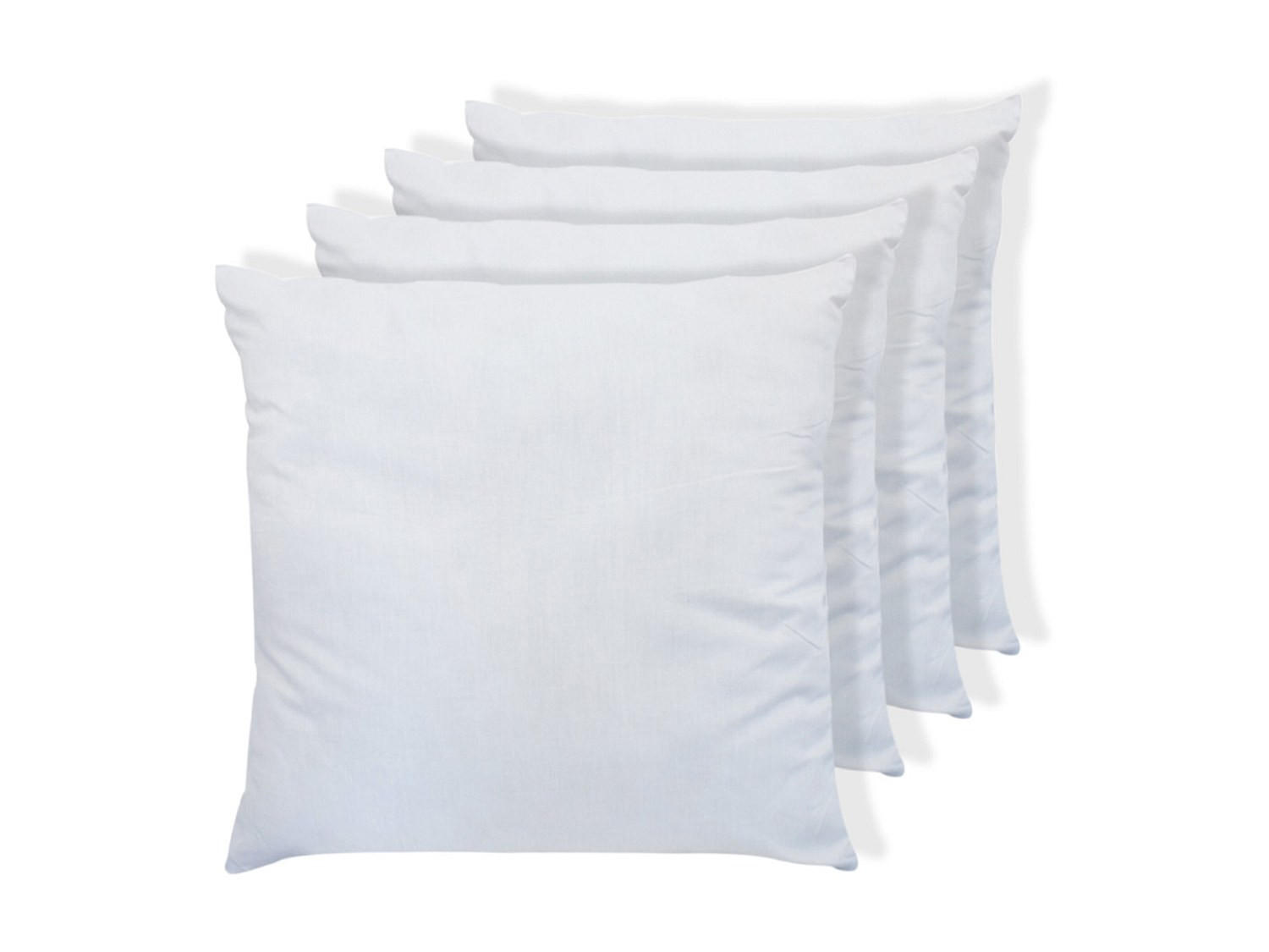 KOPFKISSEN 4er-Set - 400 gr - 60 x 60 cm - Weiß - TORIVIA - Weiß, Textil (60/60cm) - Vente-Unique