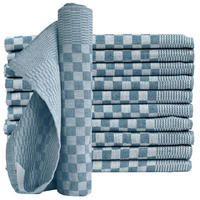 GESCHIRRTÜCHER 50x70 cm im 10er Set aus 100% Baumwolle, Zwirn-Qualität Grubentücher Petrol - Petrol, Textil (50/70cm) - Carpe Sonno