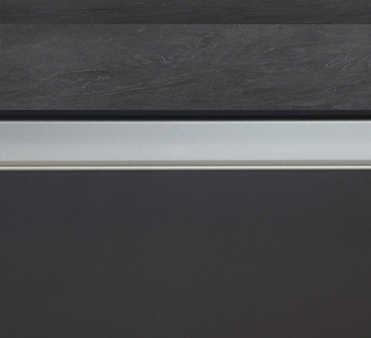 KÜCHENINSEL Anthrazit, Schiefer 90/155/90 cm - Schwarz, Holzwerkstoff (155/90/90cm) - DMORA