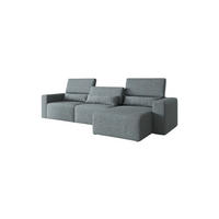 ECKSOFA Modular Premium Graphitfarben - Schwarz/Graphitfarben, Holz/Holzwerkstoff (315/172cm) - Furnisell