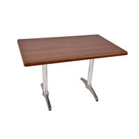BISTROTISCH Serna 120x80cm Rechteckig Dunkelbraun Holz Cafétisch - Dunkelbraun, Holz (120/80/66cm) - DELUKE