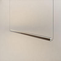 LED-HÄNGELAMPE Ranya Aluminium/Rauch 160cm - Alufarben, Glas (160/7/7cm) - s.luce