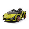 KINDERELEKTROAUTO Lamborghini Sian grün EVA-Reifen Flügeltüren Scheinwerfer - Grün, Kunststoff (108/62/40cm) - Es-Toys