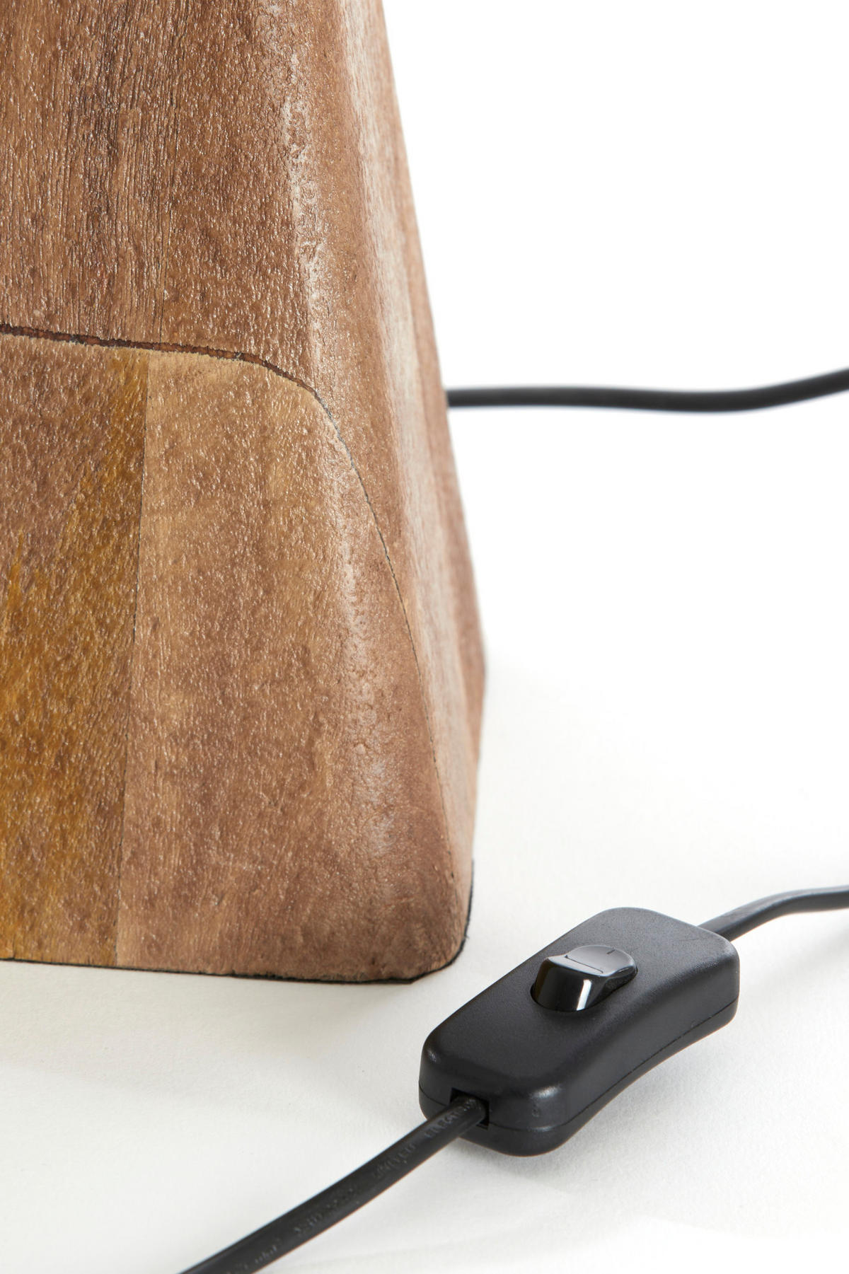 LAMPENFUSS Kardan Braun 22/15/19 cm - Braun, Holz (22/15/19cm) - Light & Living