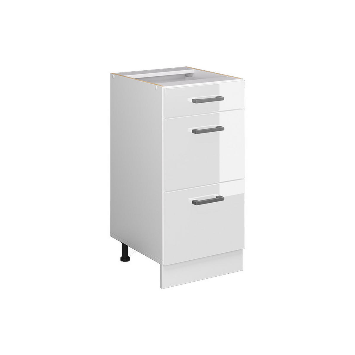 KUCHYŇSKÁ DVÍŘKA R-Line Bílá vysoký lesk - vysoce lesklá bílá, kompozitní dřevo (39.6/71.3/1.6cm) - Vicco