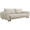 3-SITZER SCHLAFSOFA Cortez beige - Beige/Schwarz, Textil (251/76/95cm) - Beautysofa