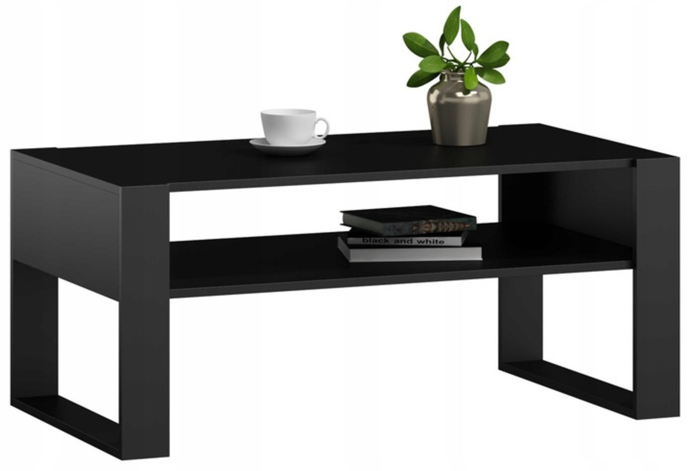 COUCHTISCH KAJA Schwarz 120/63,6/50 cm - Schwarz, Holzwerkstoff (63.6/120/50cm) - Matkam Möbel