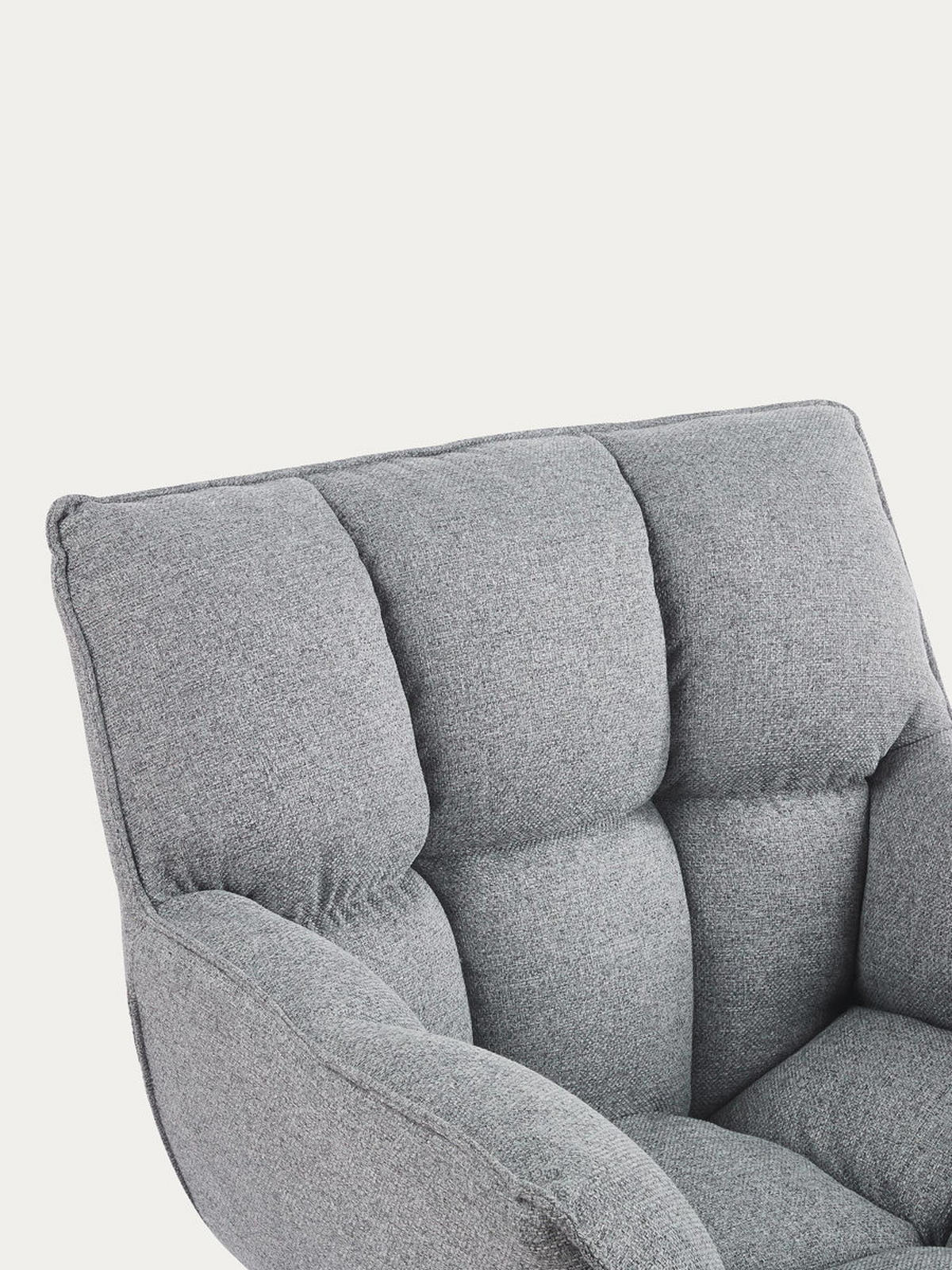 SESSEL Abyss Grau 82 cm x 92.5 cm - Grau, Textil (82/92/74cm) - Kenay Home