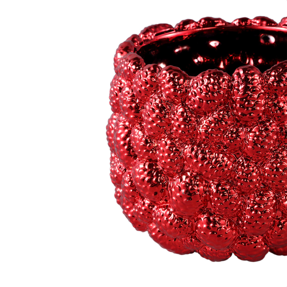 TOPF Francisca Rot 21/21/17cm - Rot, Keramik (17cm) - PTMD Collection