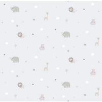 TAPETE Tiere 53 cm x 10 m - Grau, Papier (53/0.1cm) - Sanders & Sanders