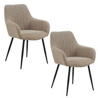 ESSZIMMERSTUHL Maud Taupe - 2 er Set - Taupe, Kunststoff (55/85/57cm) - Housecraft Living