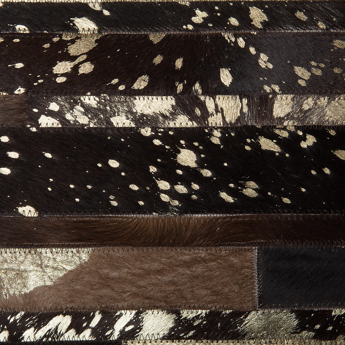 KURZFLOR-TEPPICH Artvin 230/160 cm - Braun, Fell (160/230cm) - Beliani