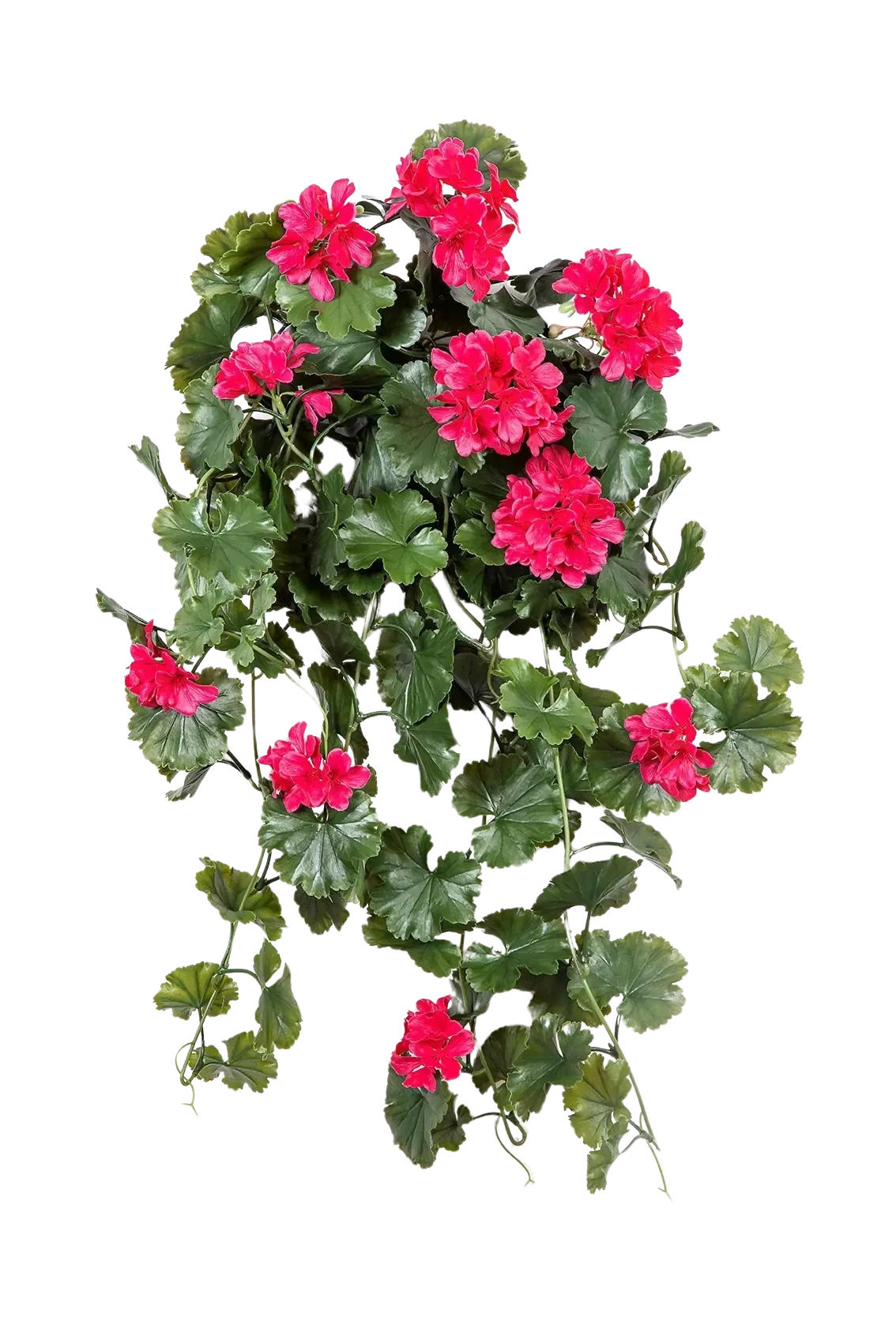 KUNSTBLUME Künstliche Hängegeranie - Legolas 66 cm - Violett, Kunststoff (66cm) - aplanta