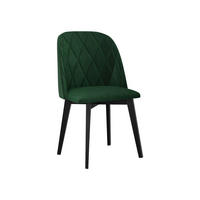 ESSZIMMERSTUHL Monti III Pik Raute - Schwarz/Grün, Holz/Textil (48/83/55cm) - MIRJAN24