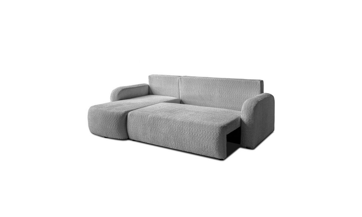 ECKSOFA PALOMA L 235/155/85 cm Coral 75 - Grau, Textil (235/155cm) - Lookway