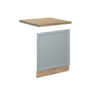 FRONTBLENDE Fame-Line Hellblau-grau 60 cm ohne Arbeitsplatte - Honigeiche/Hellblau, Holzwerkstoff (60/67.4/1.6cm) - Vicco