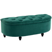 SITZBANK Paula Dunkelgrau mit Stauraum 120/46/42 cm - Grün, Holz/Textil (120/42/46cm) - Jamb