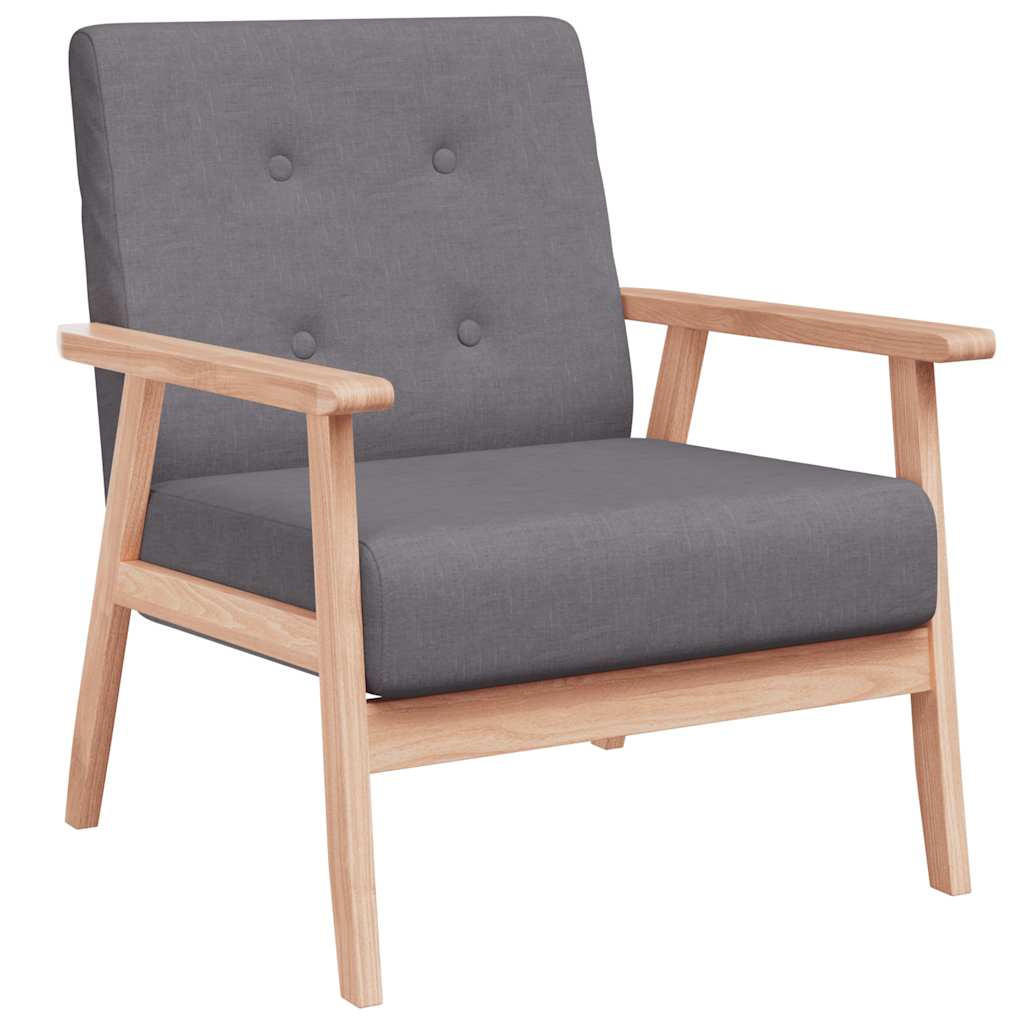 vidaXL Sessel Dunkelgrau 64.5x73.5x67 cm