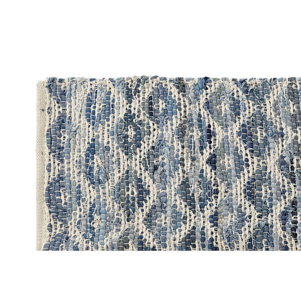 TEPPICH Blau Weiß (120 x 180 x 1 cm) - Multicolor, Textil (120/180cm) - DKD Home Decor