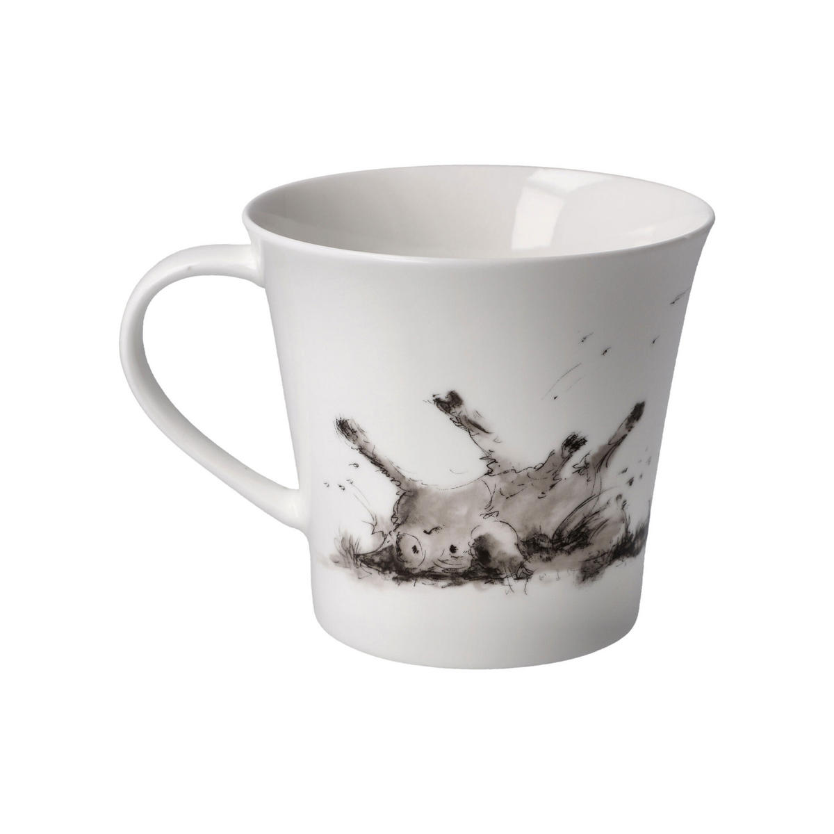 TEETASSE Peter Schnellhardt - Schwein gehabt!, Fine Bone China, Bunt, 350 ml - Multicolor, Keramik (0.35L) - Goebel