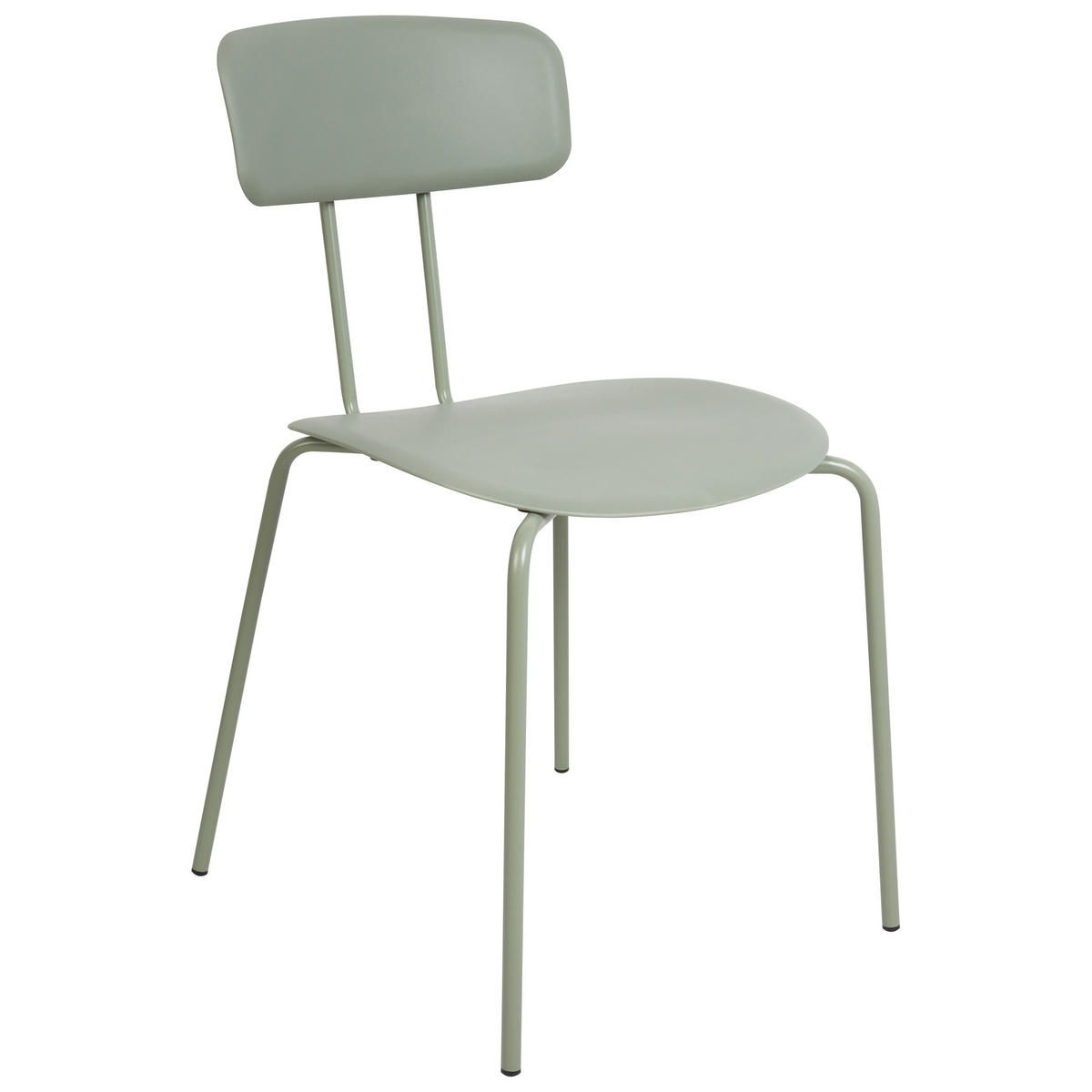 ESSZIMMERSTUHL 2er-Set Limettengrün Sibley - Hellgrün, Kunststoff (45/79/49cm) - Beliani