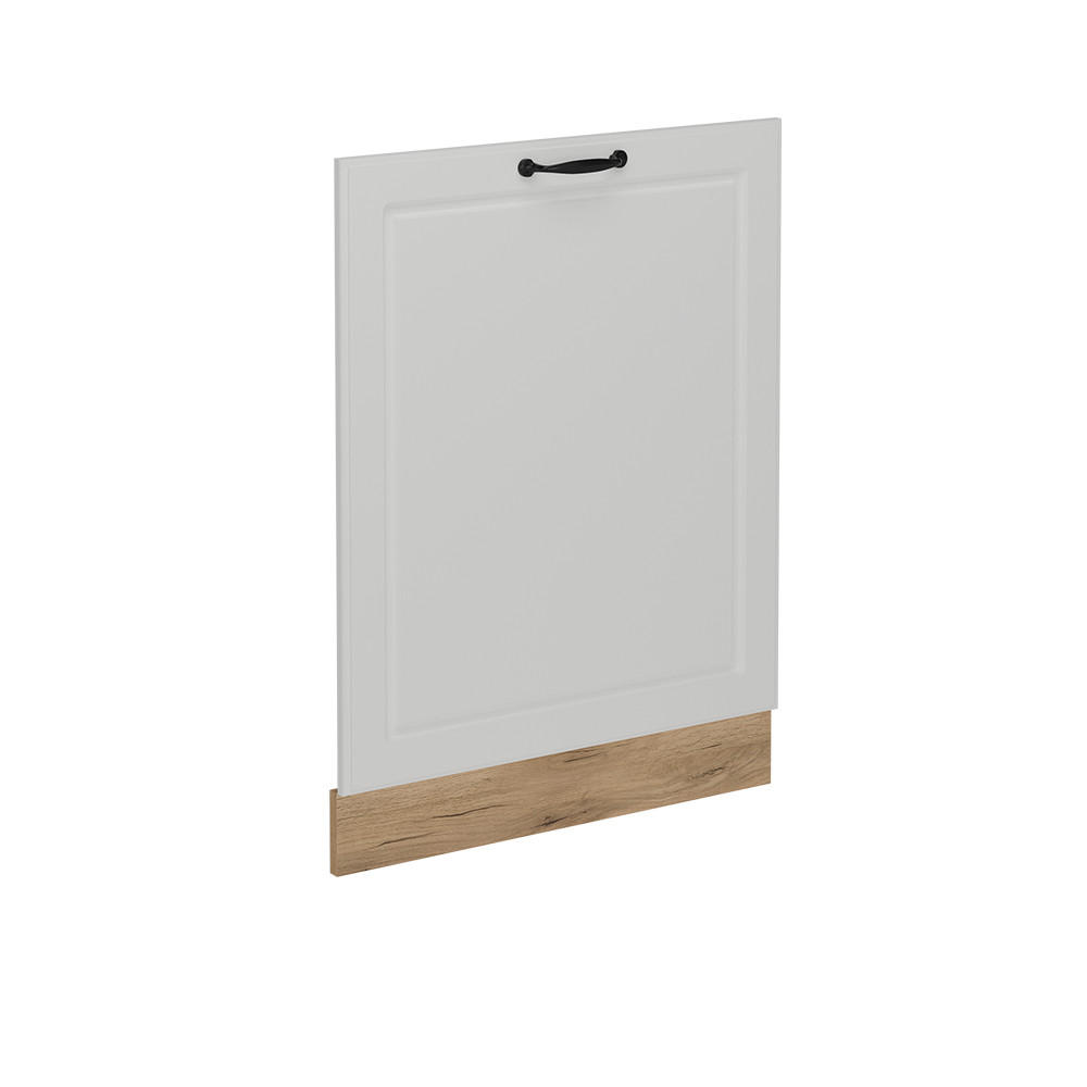 DISKMASKINENS FRONTPANEL R-Line Vitt hus på landet 60 cm utan bänkskiva Vit, Ekfärgad 81.8/60/1.6 cm