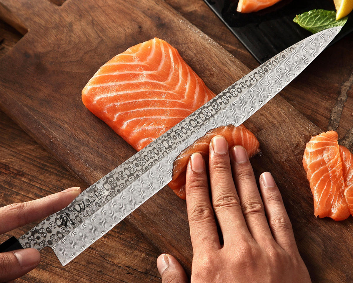 SASHIMIMESSER 28,5 cm - Braun, Holz/Metall (43cm) - Wakoli