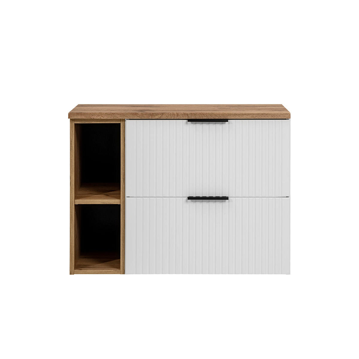 PODUMIVALNIŠKA OMARICA 80.6cm Adriel Bela - bela, leseni material (80.6/59/46cm) - Petits-meubles