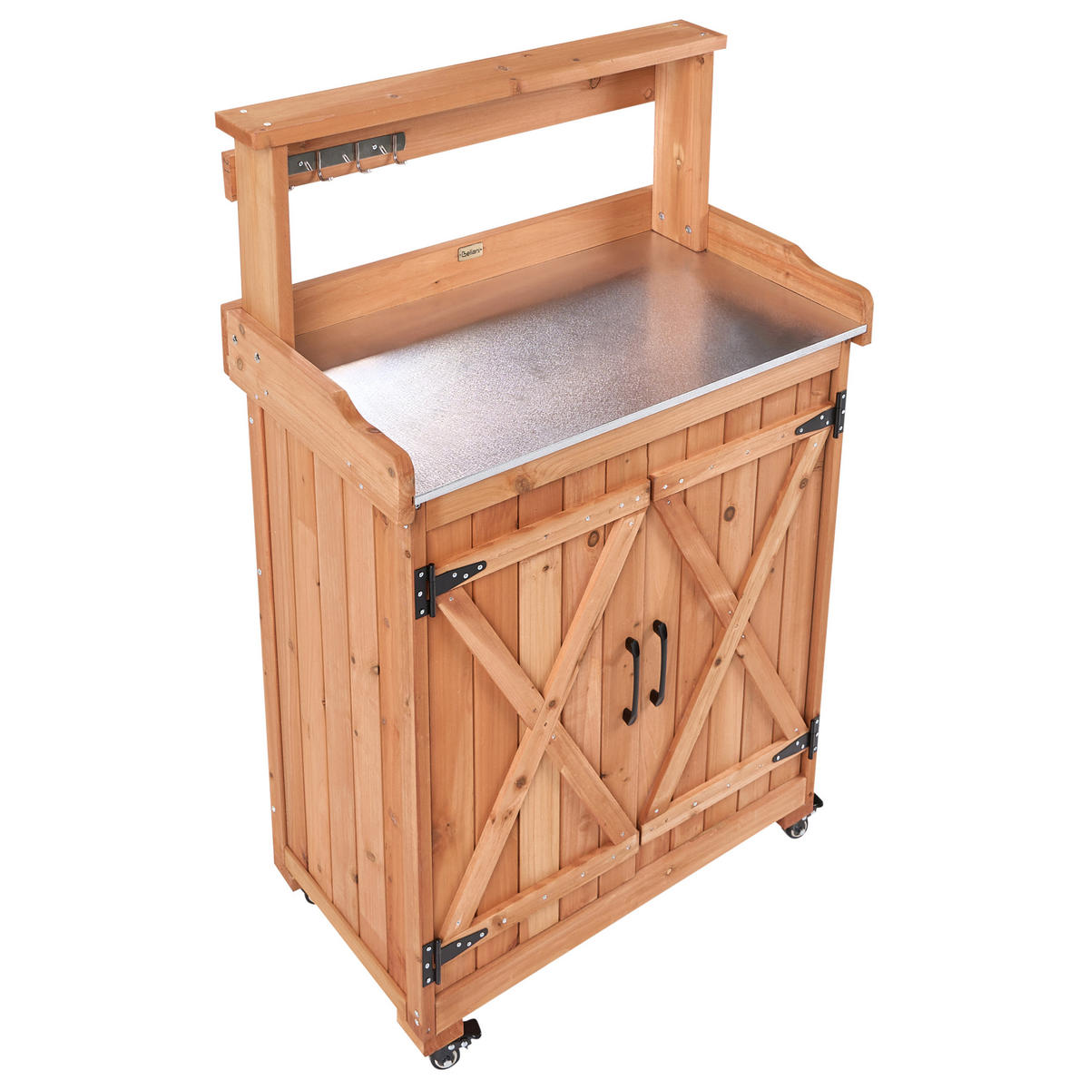 PFLANZTISCH 70/119 cm Tannenholz Braun Altolia - Braun, Holz - Beliani