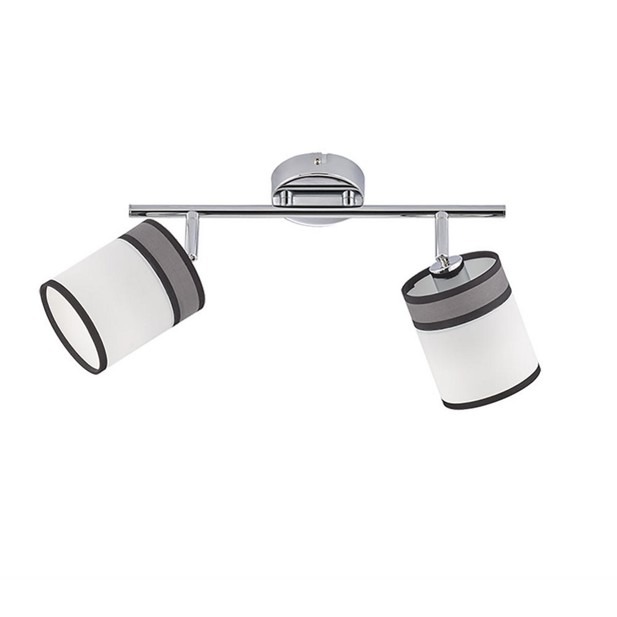 LED DECKENLEUCHTE Chrom Grau-Weiß - Silberfarben, Metall (51/10/21.5cm) - Wofi