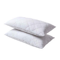 KISSENSCHONER gesteppt 50/90, 2er-Set mit Reißverschluss - Weiß, Textil (48/91cm) - Homescapes