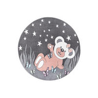 KINDERTEPPICH Anime 916 Grau 160 cm Rund - Grau, Textil (160/160cm) - carpet city