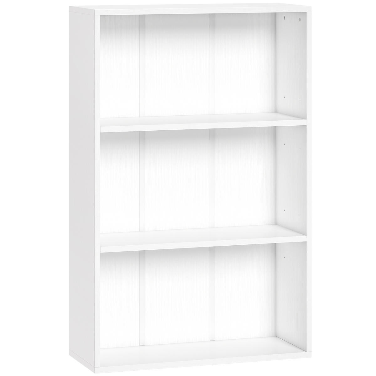BÜCHERREGAL Weiß 60/24/93 cm - Weiß, Holzwerkstoff (24/93/60cm) - PANGIVO