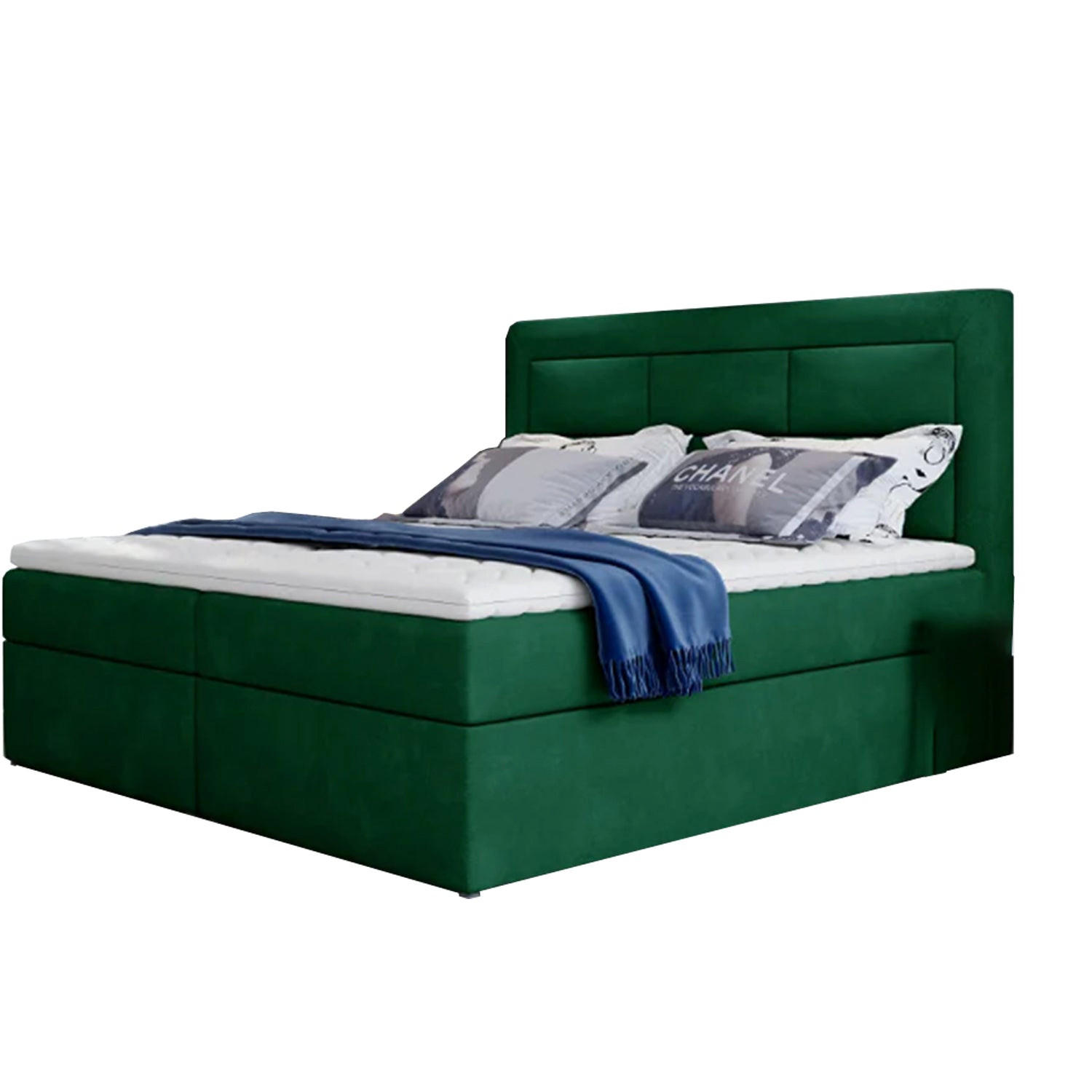 BOXBETT Vivre Bonellfederkern - Smaragdgrün, Holz/Holzwerkstoff (140/200cm) - Best For Home