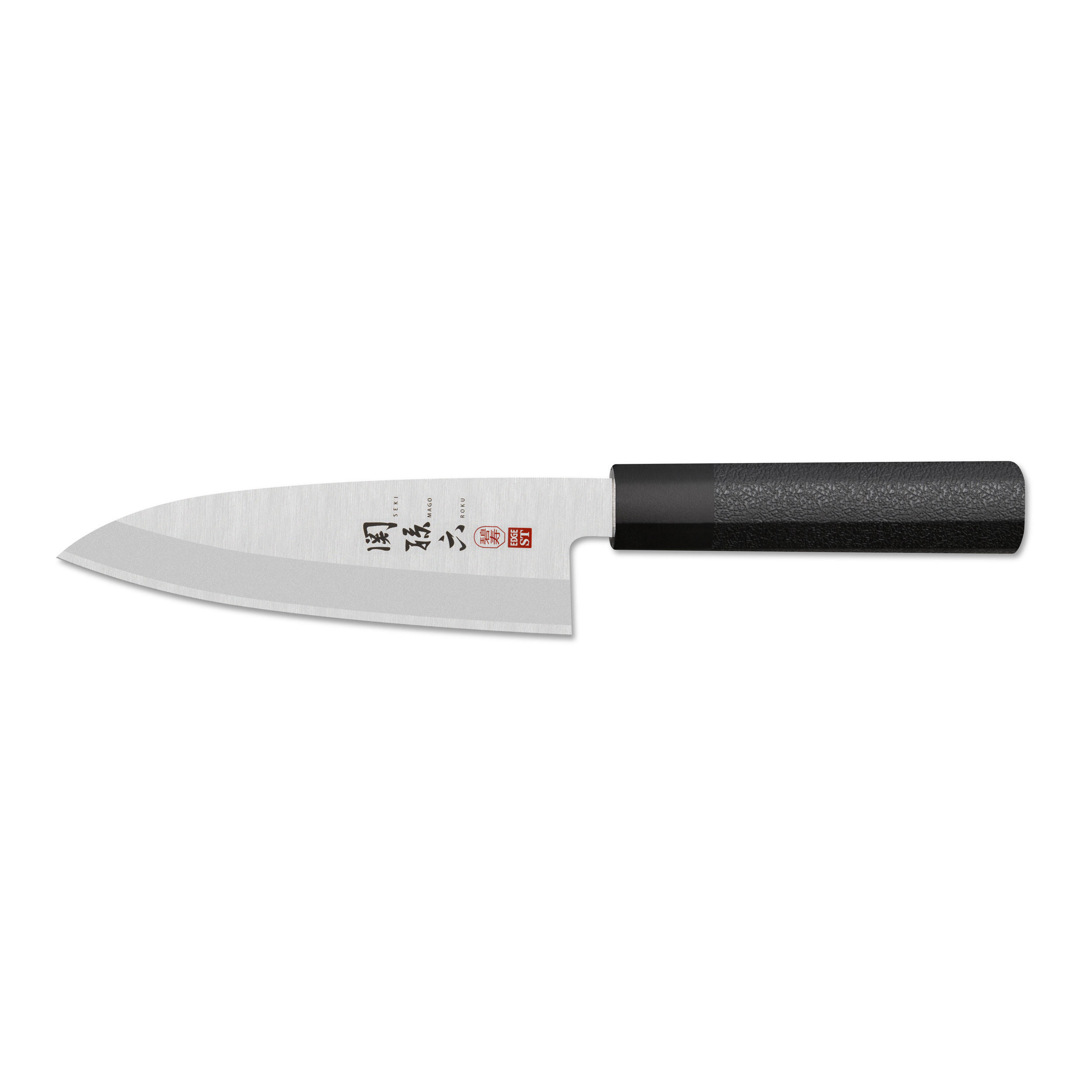 DEBA MESSER Seki Magoroku Hekiju, für Linkshänder, Klingenlänge 15 cm - Silberfarben, Metall (39cm) - Kai Messer