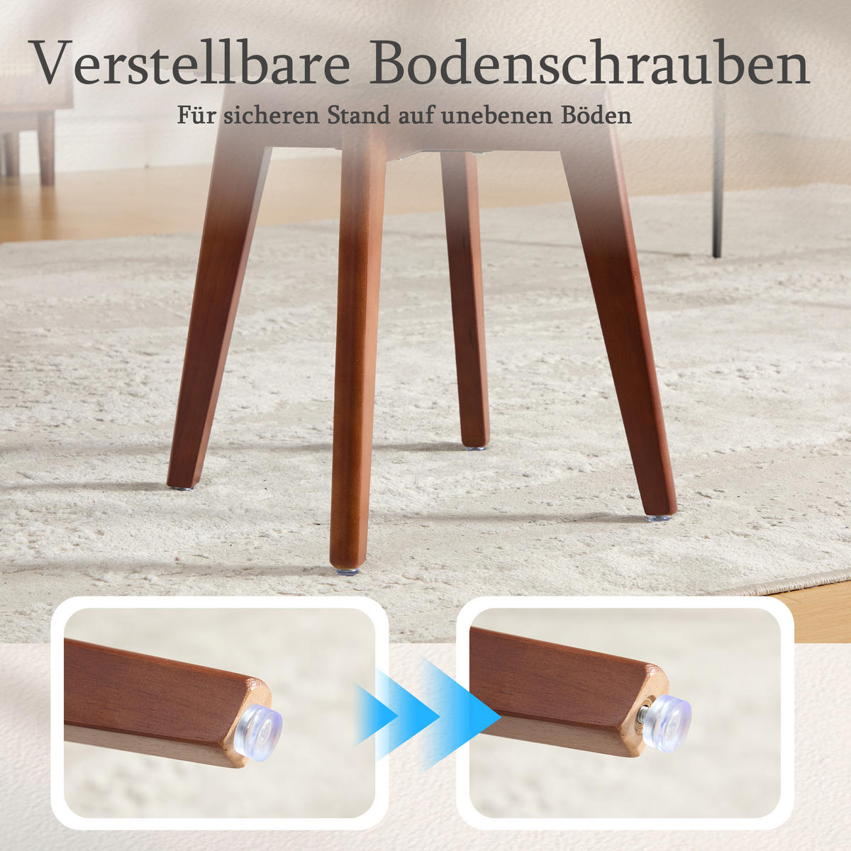 ESSZIMMERSTUHL 2er Set 360° drehbar, Wiener Geflecht, Chenille, Massivholz, Dunkelbraun - Dunkelbraun/Walnussfarben, Holz/Textil (43/77/50cm) - LVHOM