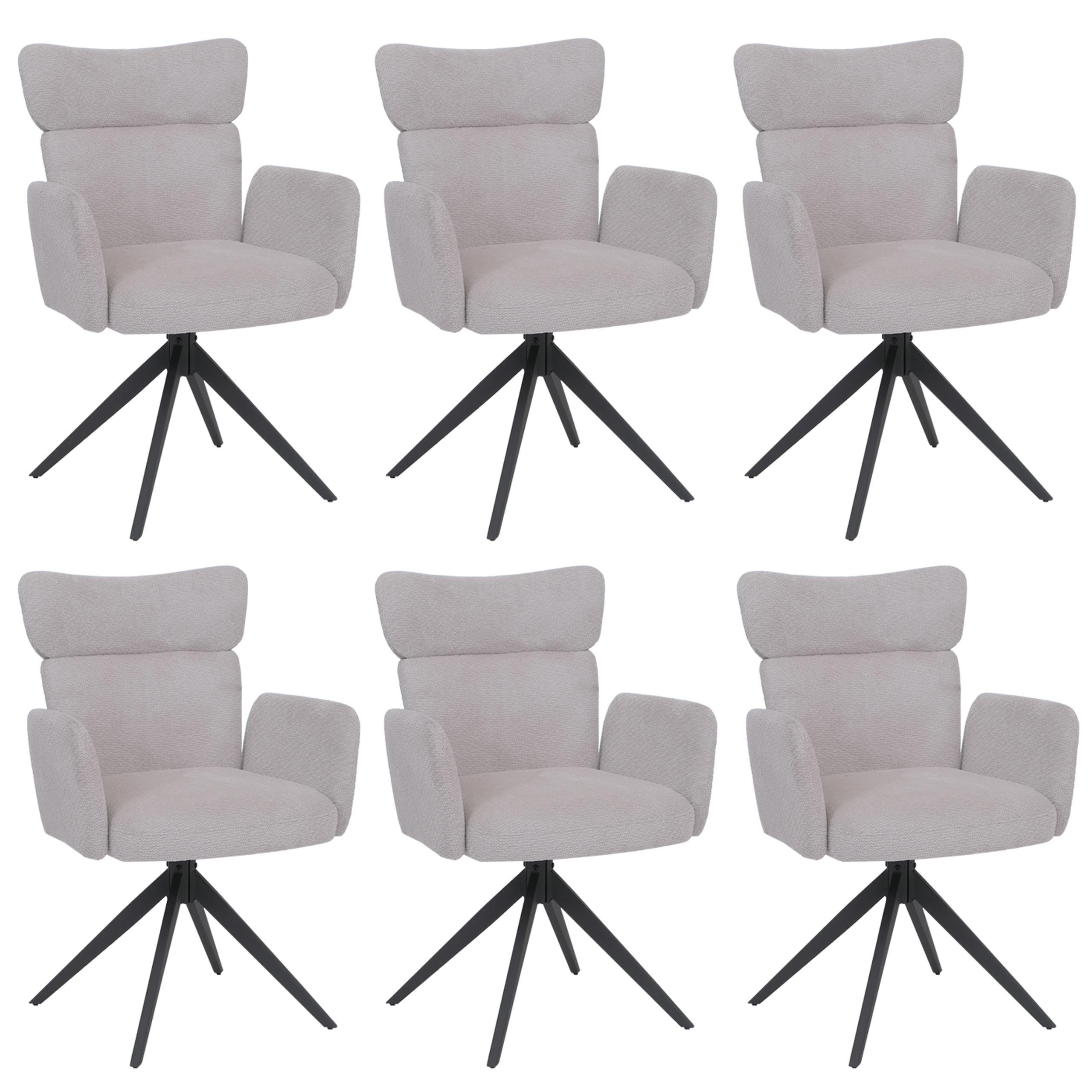 ESSZIMMERSTUHL Hellgrau - Hellgrau, Textil (63/92/58cm) - MCW