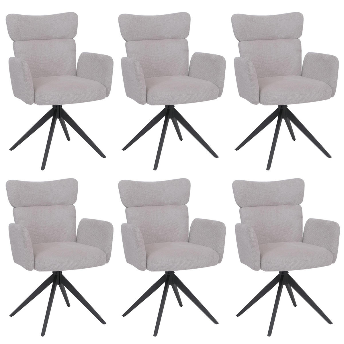 ESSZIMMERSTUHL Hellgrau - Hellgrau, Textil (63/92/58cm) - MCW