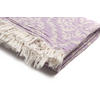 HAMAMTUCH Barok 100% Baumwolle 100x180 Lila - Lila, Textil (180/100cm) - Villa Möbel
