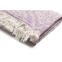 HAMAMTUCH Barok 100% Baumwolle 100x180 Lila - Lila, Textil (180/100cm) - Villa Möbel