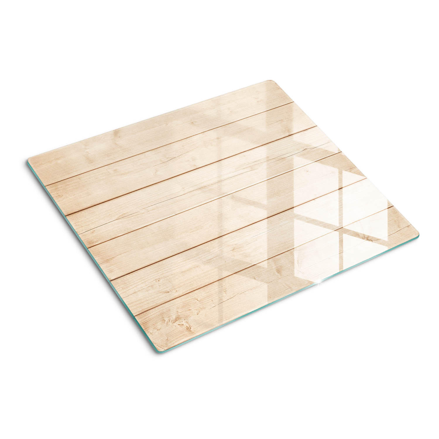 Tulup Glasplatte Beige 60x0.4x52 cm