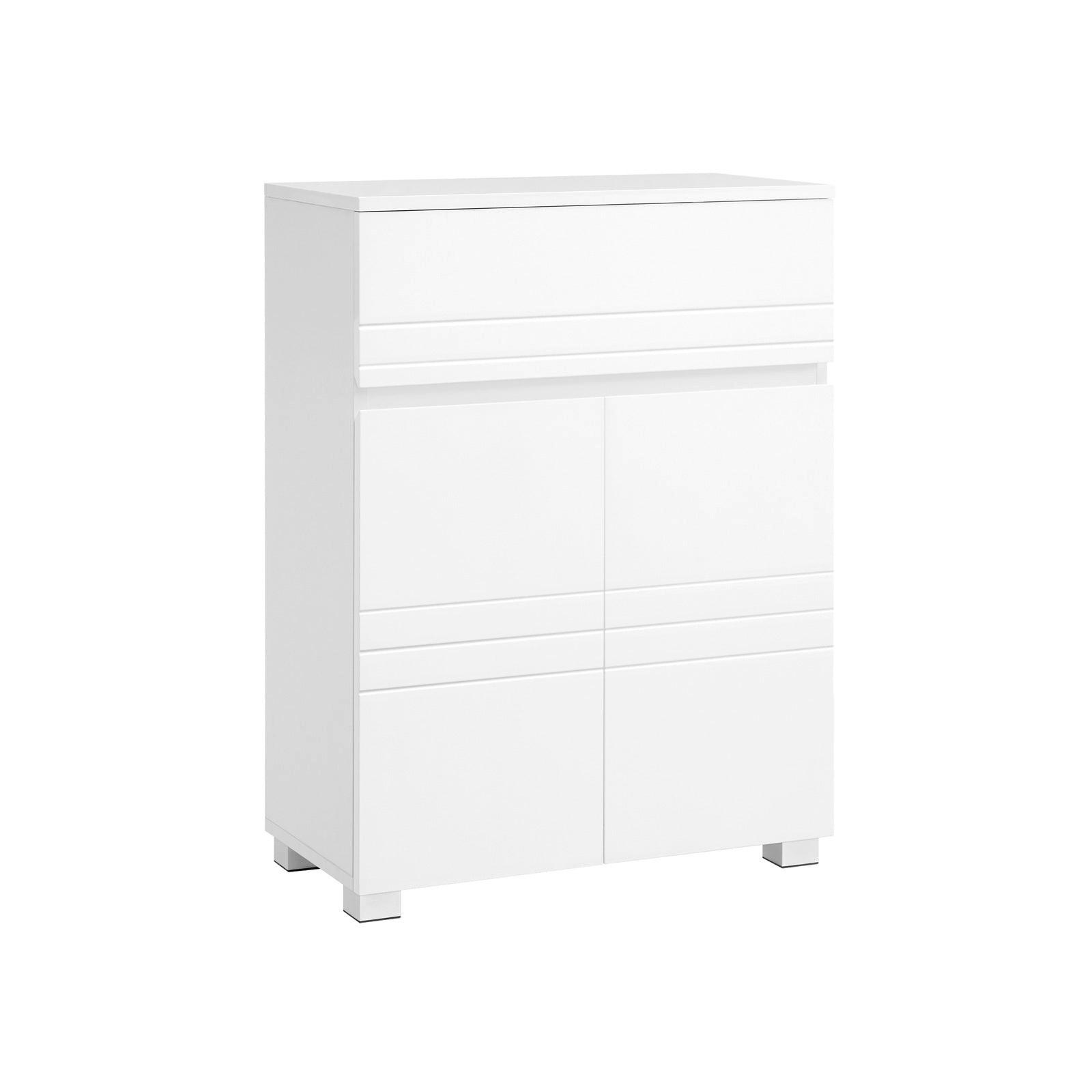 BADEZIMMERSCHRANK SIDEBOARD - Weiß, Holzwerkstoff (30/80/60cm) - Hansiro