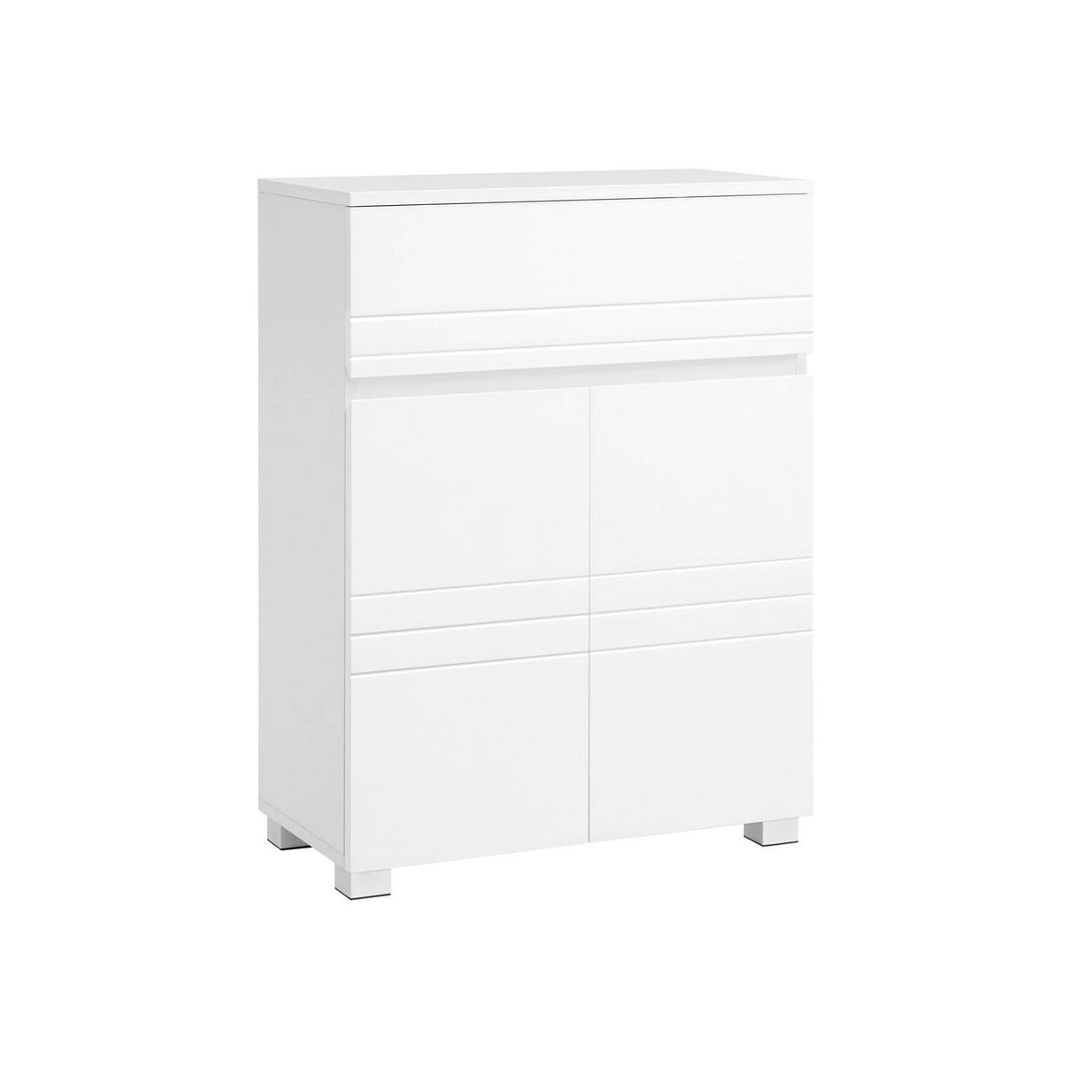 BADEZIMMERSCHRANK THIMPHU - Weiß, Holzwerkstoff (30/80/60cm) - Hansiro