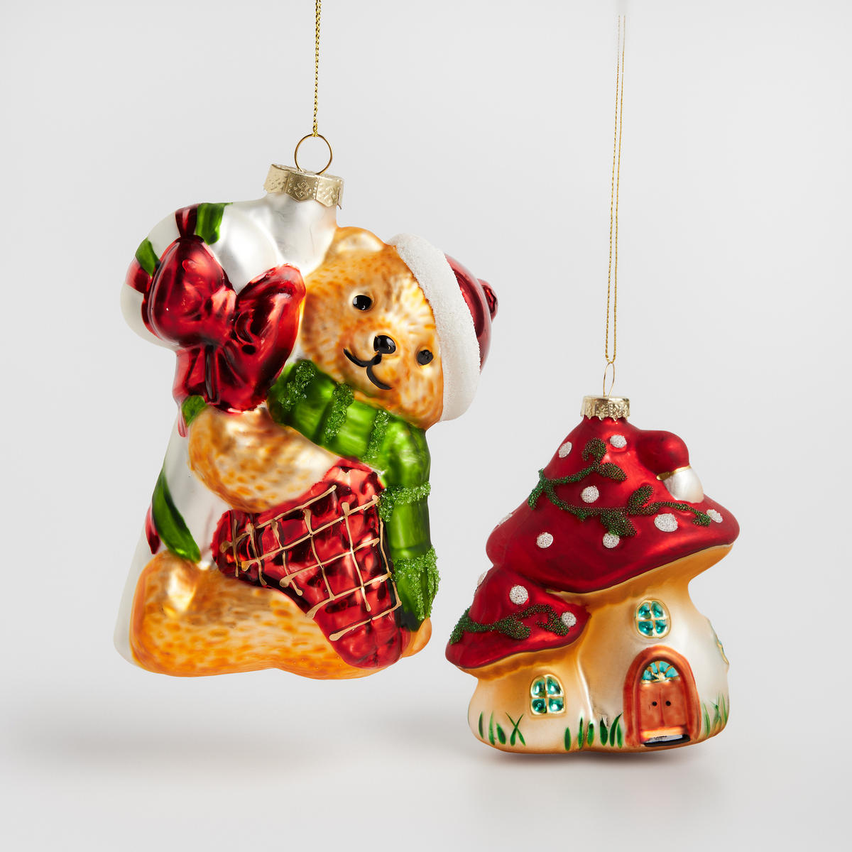 WEIHNACHTSKUGEL Glas BERO, 10x14 cm, Bär, Christbaumkugeln, Weihnachtsdeko Xmas, Christmas Deko - Braun, Glas (10.5/6/14.5cm) - home&you