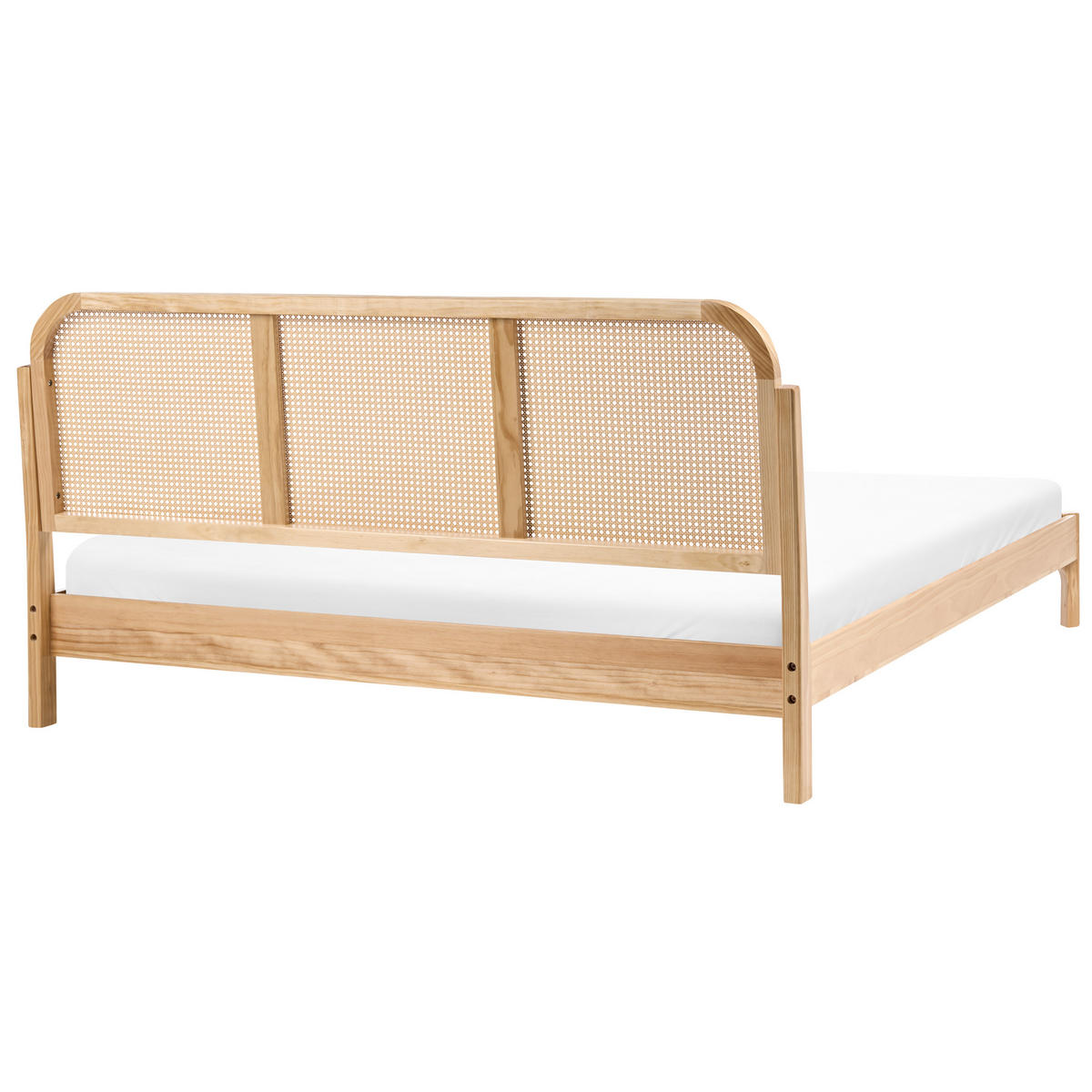 PAT cu somieră 180/200 lemn de pin maro deschis Archail - maro deschis, lemn (180/200cm) - Beliani